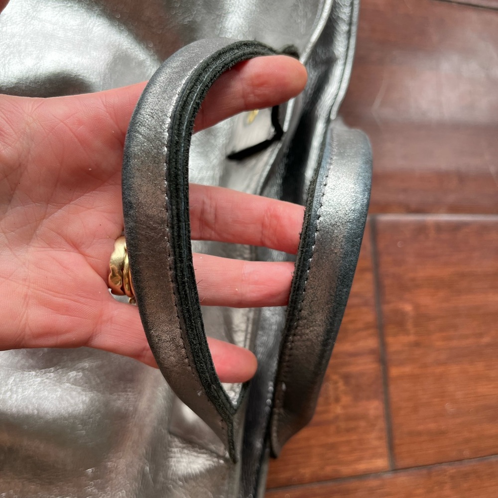 Clare V silver messenger bag - Picture 4 of 15